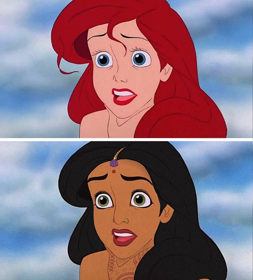 Disney prensesleri farklı etnik kökenlere mensup olsalardı nasıl görünürlerdi? 7